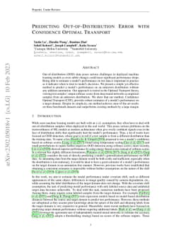 Predicting Out-of-Distribution Error with Confidence Optimal Transport