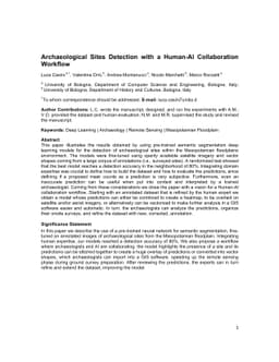 Archaeological Sites Detection with a Human-AI Collaboration Workflow