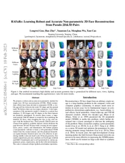 RAFaRe: Learning Robust and Accurate Non-parametric 3D Face
  Reconstruction from Pseudo 2D&3D Pairs