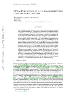 CUDA: Curriculum of Data Augmentation for Long-Tailed Recognition