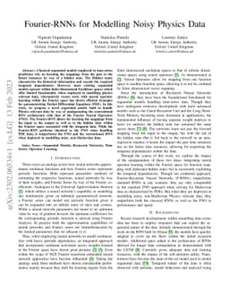 Fourier-RNNs for Modelling Noisy Physics Data