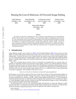 Raising the Cost of Malicious AI-Powered Image Editing