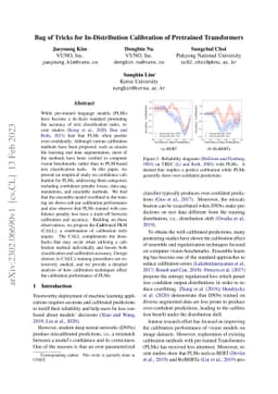 Bag of Tricks for In-Distribution Calibration of Pretrained Transformers