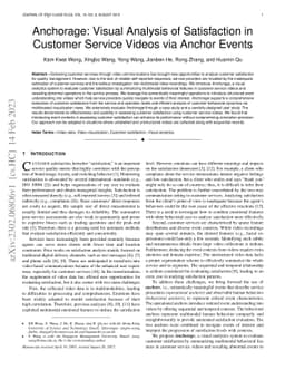 Anchorage: Visual Analysis of Satisfaction in Customer Service Videos
  via Anchor Events