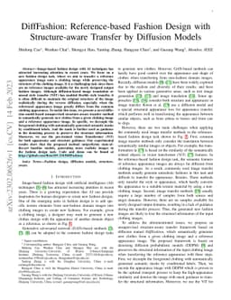 DiffFashion: Reference-based Fashion Design with Structure-aware
  Transfer by Diffusion Models