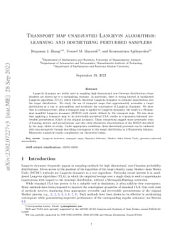 Transport map unadjusted Langevin algorithms: learning and discretizing
  perturbed samplers