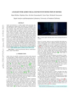 A dataset for Audio-Visual Sound Event Detection in Movies