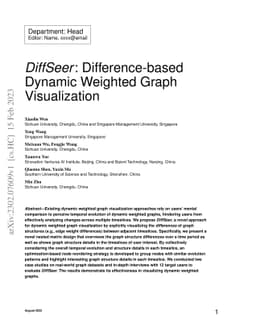DiffSeer: Difference-based Dynamic Weighted Graph Visualization