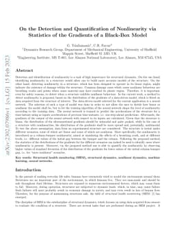 On the Detection and Quantification of Nonlinearity via Statistics of
  the Gradients of a Black-Box Model