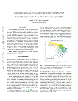 Improving Spoken Language Identification with Map-Mix