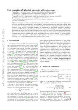 Fast evaluation of spherical harmonics with sphericart