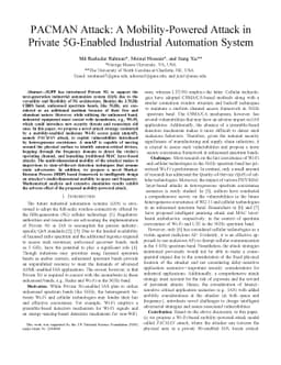 PACMAN Attack: A Mobility-Powered Attack in Private 5G-Enabled
  Industrial Automation System