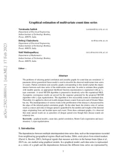 Graphical estimation of multivariate count time series
