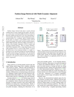 Fashion Image Retrieval with Multi-Granular Alignment