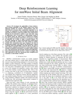 Deep Reinforcement Learning for mmWave Initial Beam Alignment