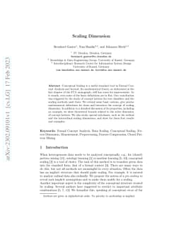 Scaling Dimension