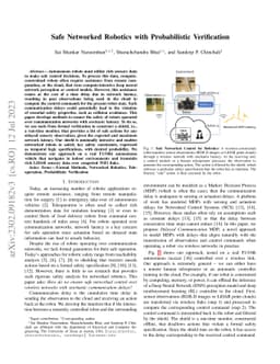 Safe Networked Robotics with Probabilistic Verification