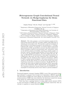 Heterogeneous Graph Convolutional Neural Network via Hodge-Laplacian for
  Brain Functional Data
