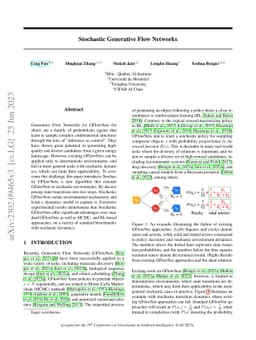 Stochastic Generative Flow Networks