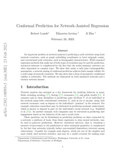 Conformal Prediction for Network-Assisted Regression