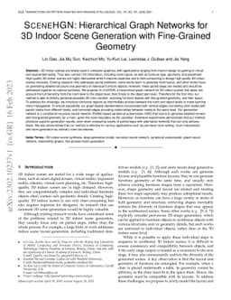 SceneHGN: Hierarchical Graph Networks for 3D Indoor Scene Generation
  with Fine-Grained Geometry
