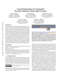 Causal Explanations for Sequential Decision-Making in Multi-Agent
  Systems