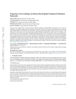 Trajectory-User Linking via Hierarchical Spatio-Temporal Attention
  Networks