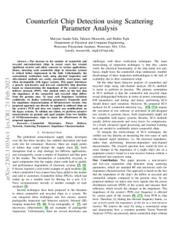 Counterfeit Chip Detection using Scattering Parameter Analysis