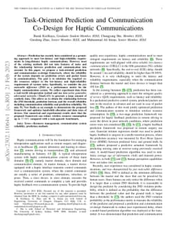 Task-Oriented Prediction and Communication Co-Design for Haptic
  Communications