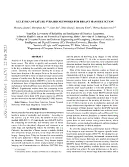 Multi-Head Feature Pyramid Networks for Breast Mass Detection