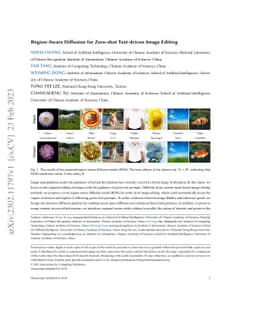 Region-Aware Diffusion for Zero-shot Text-driven Image Editing