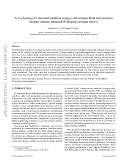 Active learning for structural reliability analysis with multiple limit
  state functions through variance-enhanced PC-Kriging surrogate models