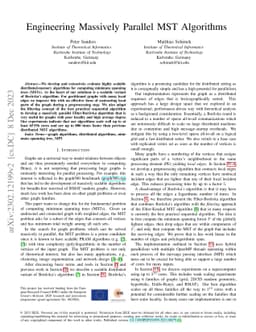 Engineering Massively Parallel MST Algorithms