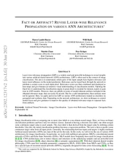 Fact or Artifact? Revise Layer-wise Relevance Propagation on various ANN
  Architectures