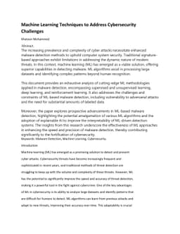 Harnessing the Speed and Accuracy of Machine Learning to Advance
  Cybersecurity