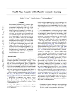 Flexible Phase Dynamics for Bio-Plausible Contrastive Learning