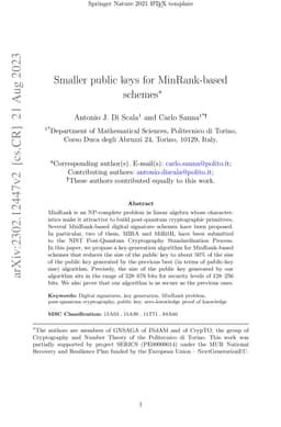 Smaller public keys for MinRank-based schemes