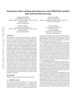 Anomalous NO2 emitting ship detection with TROPOMI satellite data and
  machine learning