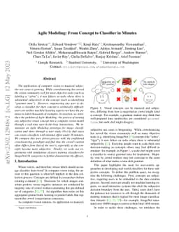 Agile Modeling: From Concept to Classifier in Minutes