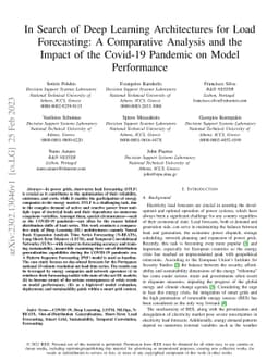 In Search of Deep Learning Architectures for Load Forecasting: A
  Comparative Analysis and the Impact of the Covid-19 Pandemic on Model
  Performance