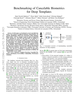 Benchmarking of Cancelable Biometrics for Deep Templates