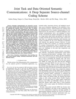 Joint Task and Data Oriented Semantic Communications: A Deep Separate
  Source-channel Coding Scheme