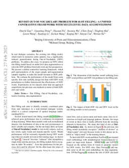 Revisit Out-Of-Vocabulary Problem for Slot Filling: A Unified
  Contrastive Frameword with Multi-level Data Augmentations