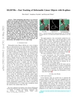 DLOFTBs -- Fast Tracking of Deformable Linear Objects with B-splines