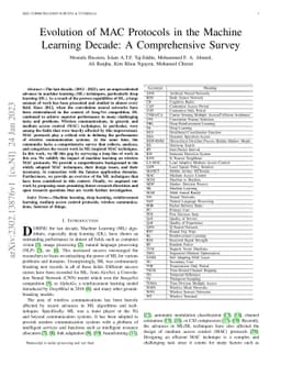Evolution of MAC Protocols in the Machine Learning Decade: A
  Comprehensive Survey