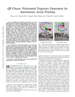 QP Chaser: Polynomial Trajectory Generation for Autonomous Aerial
  Tracking