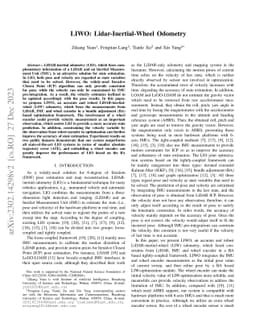 LIWO: Lidar-Inertial-Wheel Odometry