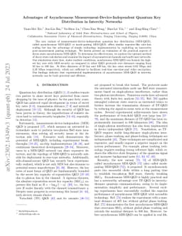 Advantages of Asynchronous Measurement-Device-Independent Quantum Key
  Distribution in Intercity Networks