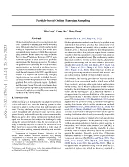 Particle-based Online Bayesian Sampling