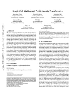 Single-Cell Multimodal Prediction via Transformers